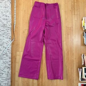 TALL Maeve Colette faux leather cropped pants